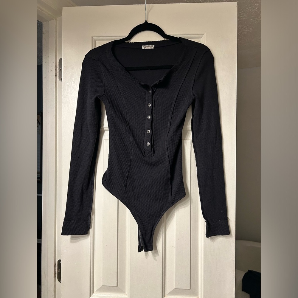 Free People Frankie Bodysuit Black Size Small - Picture 8 of 8